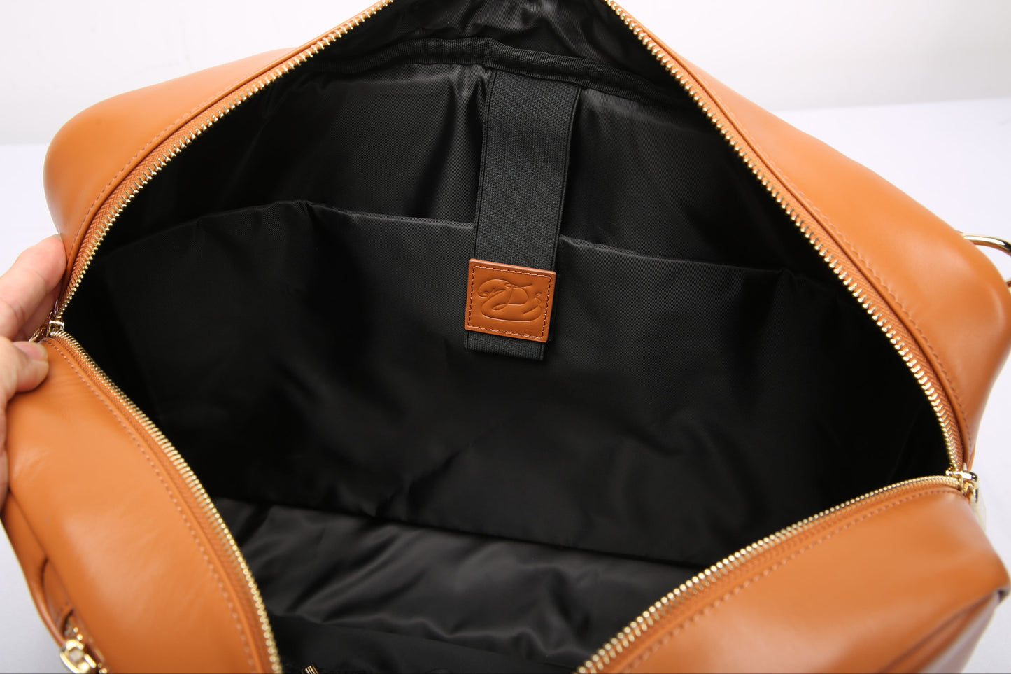 Brown Leather Backpack-Briefcase, MDB Label