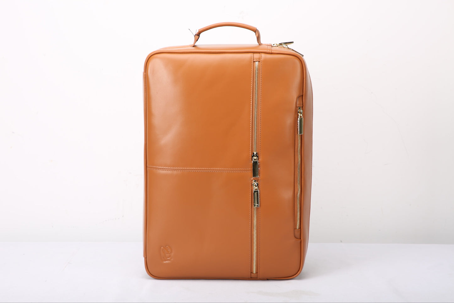 Brown Leather Backpack-Briefcase, MDB Label