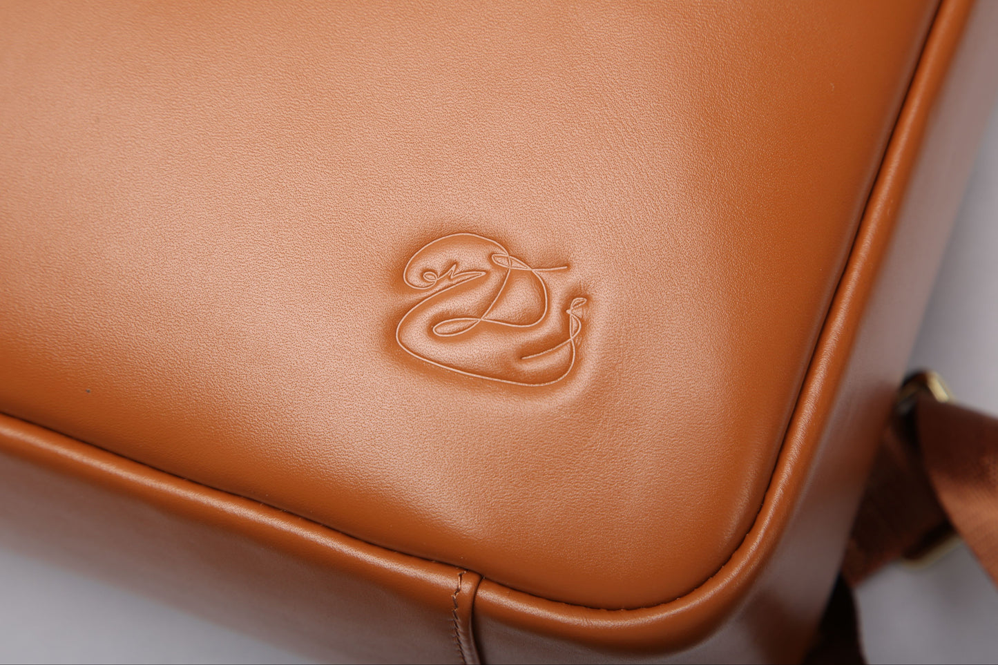 Brown Leather Backpack-Briefcase, MDB Label